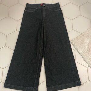 Spanx wide leg denim jeans